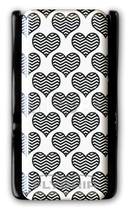 Flygrip Gravity Black and White Heartsw/FREE CASE